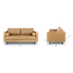 TUFTED LEATHER SOFA - SOFA003 - Image 7